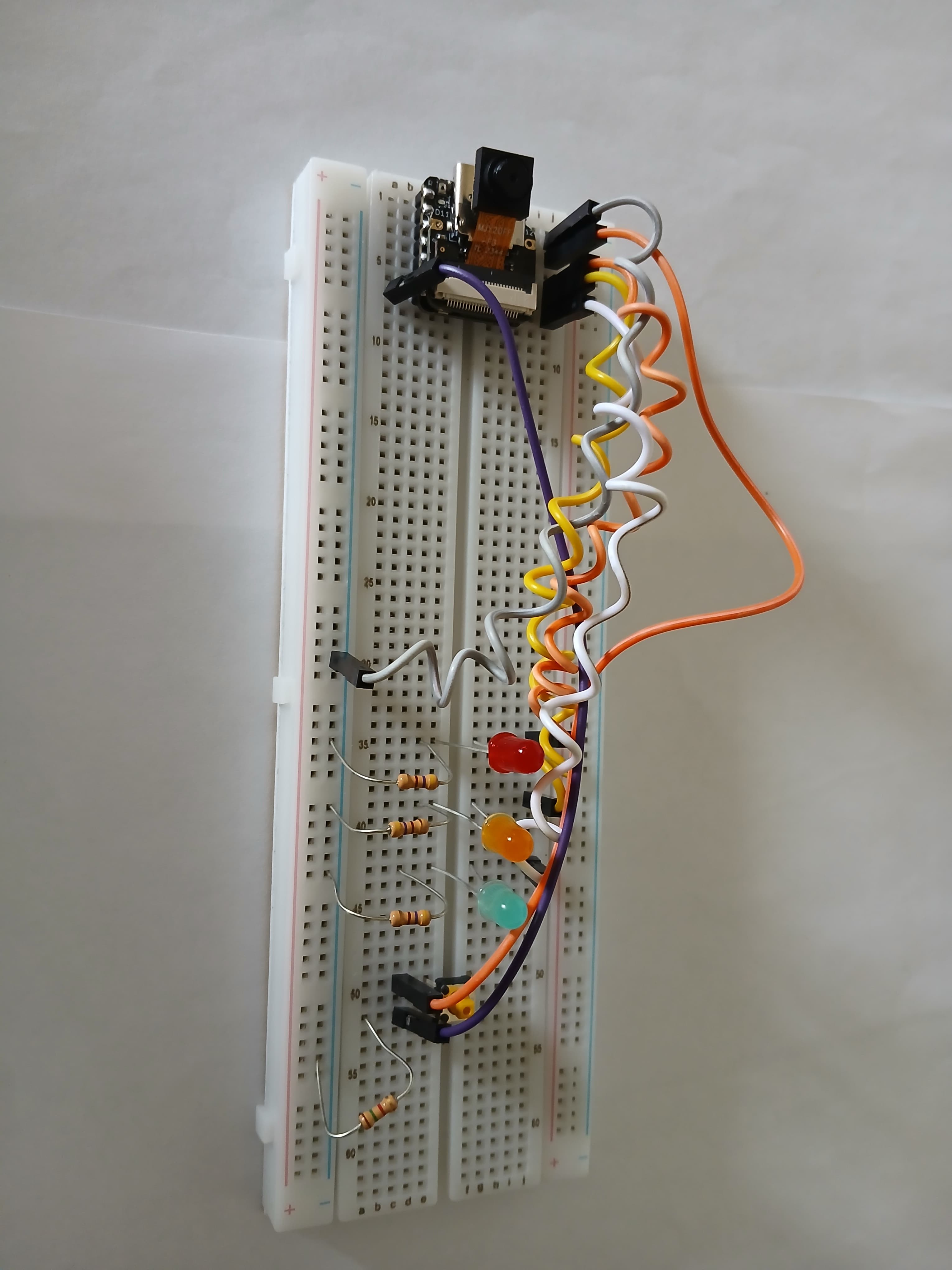 Electrical Setup of Traffic Light with Pedestrian Light and Pedestrian Button